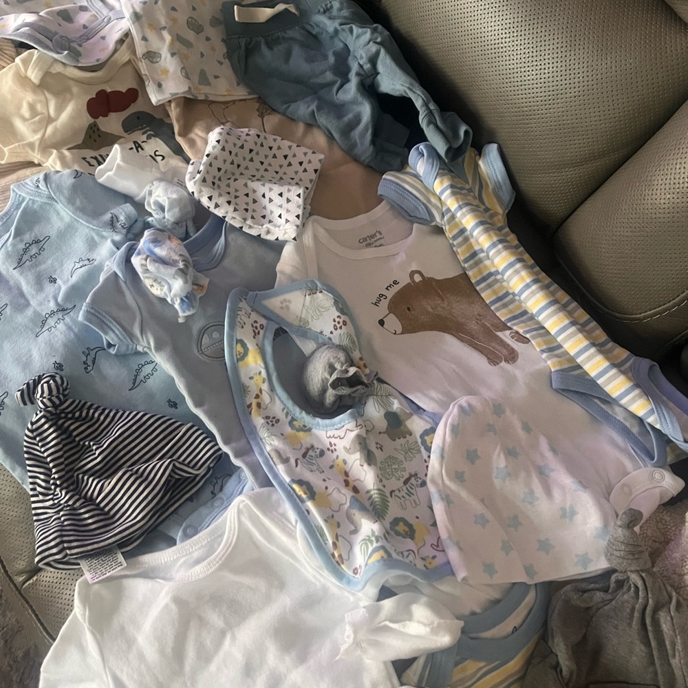 Infant boy bundle lots of clothes some with tags still attached
